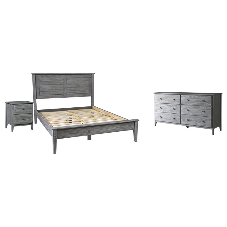 Grain Wood Furniture Greenport Solid Wood Platform Bedroom Set
